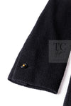 CHANEL 95A Vintage Black Wool CC Logo Buttons Double Tweed Jacket Skirt Suit 44 46 シャネル ヴィンテージ ブラック ウール CCロゴボタン ダブル ツイード ジャケット スカート スーツ 即発