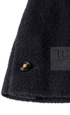 CHANEL 95A Vintage Black Wool CC Logo Buttons Double Tweed Jacket Skirt Suit 44 46 シャネル ヴィンテージ ブラック ウール CCロゴボタン ダブル ツイード ジャケット スカート スーツ 即発