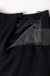 CHANEL 95A Vintage Black Wool CC Logo Buttons Double Tweed Jacket Skirt Suit 44 46 シャネル ヴィンテージ ブラック ウール CCロゴボタン ダブル ツイード ジャケット スカート スーツ 即発