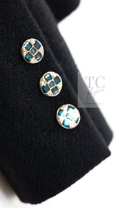 CHANEL 22PF Black Gripox Buttons Wool Blazer Jacket 36 シャネル ブラック グリポア宝石ボタン ウール ブレザー ジャケット 即発