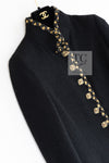 CHANEL 11PF Black Gold Gripoix Buttons Wool Jacket Skirt Suit Cameron Diaz 38 シャネル ブラック ゴールド グリポア宝石ボタン ウール ジャケット スカート スーツ キャメロン ディアス 即発