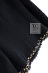 CHANEL 11PF Black Gold Gripoix Buttons Wool Jacket Skirt Suit Cameron Diaz 38 シャネル ブラック ゴールド グリポア宝石ボタン ウール ジャケット スカート スーツ キャメロン ディアス