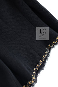 CHANEL 11PF Black Gold Gripoix Buttons Wool Jacket Skirt Suit Cameron Diaz 38 シャネル ブラック ゴールド グリポア宝石ボタン ウール ジャケット スカート スーツ キャメロン ディアス