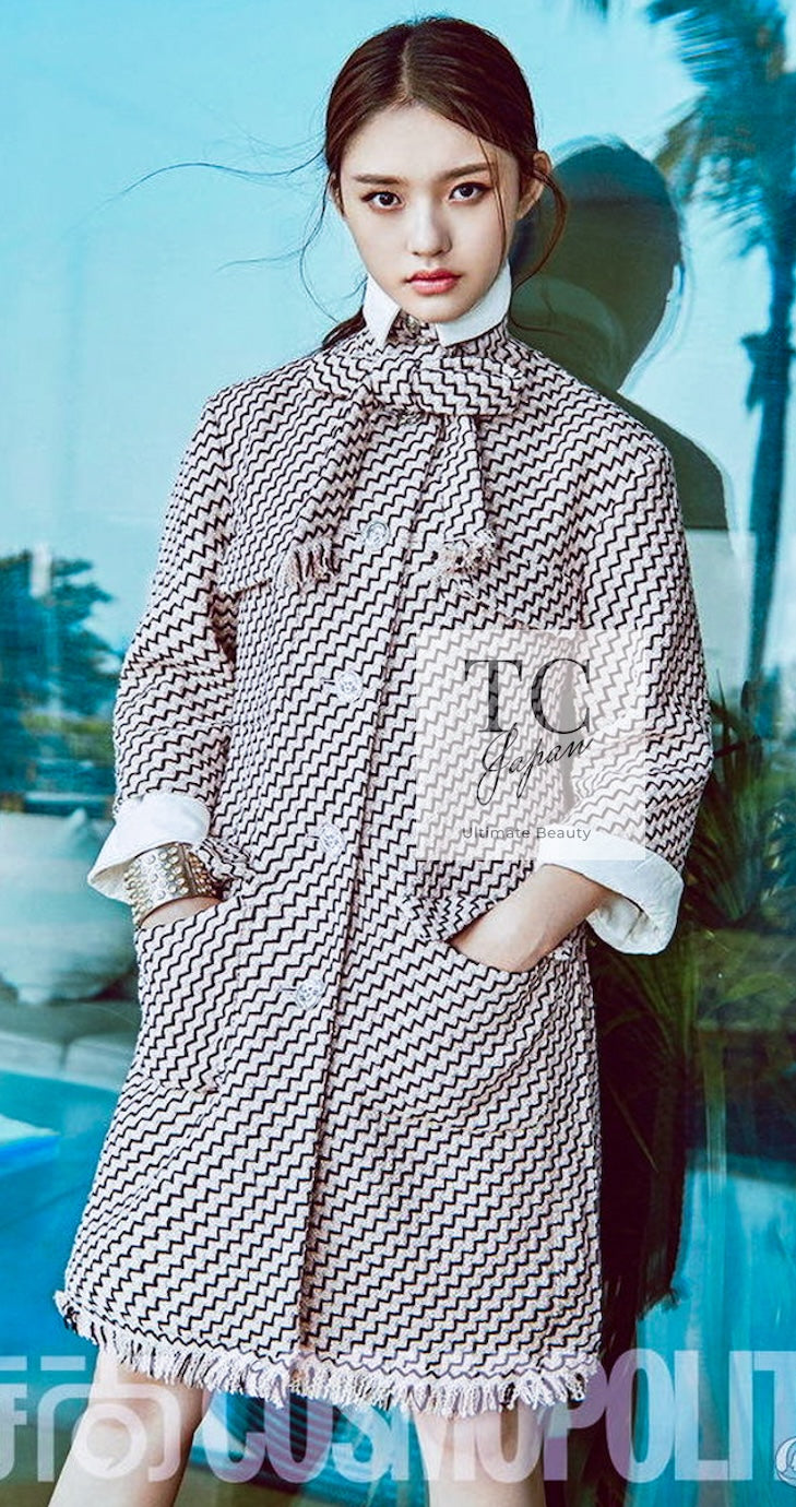 CHANEL 16PF Mauve Pink Black Ribbon Wool Tweed Coat 36 シャネル モーブピンク ブラック リボン ウール ツイード コート 即発 - TC JAPAN