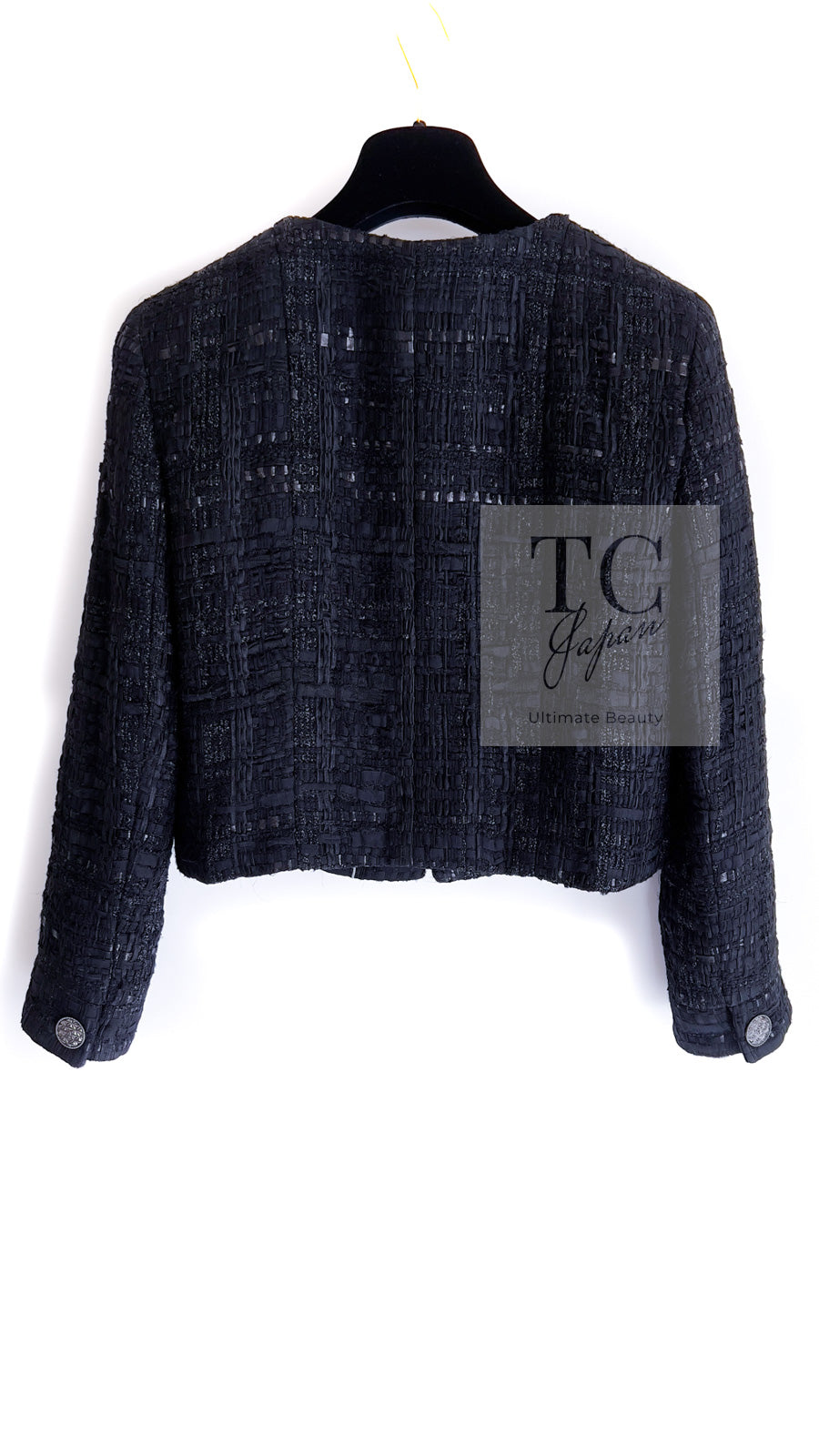 VINTAGE CHANEL ブラックツイード トリムジャケット バイカラー 楽天市場】極美品 シャネル CHANEL ココボタン ツイード バイ