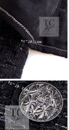 CHANEL 15C Black Dubai Lesage Collarless Tweed Jacket 36 シャネル ブラック ドバイ ルサージュ ノーカラー ツイード ジャケット 即発