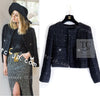 CHANEL 15C Black Dubai Lesage Collarless Tweed Jacket 36 シャネル ブラック ドバイ ルサージュ ノーカラー ツイード ジャケット 即発