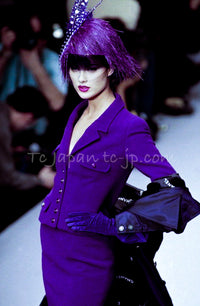 CHANEL 95A Vintage Black CC Buttons Wool Tweed Jacket Skirt Suit 38 シャネル ヴィンテージ ブラック ココボタン ウール ツイード ジャケット スカート スーツ 即発