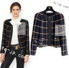 CHANEL 09A Black Metallic Gold Check Wool Tweed Jacket 34 シャネル ブラック メタリック ゴールド チェック ウール ツイード ジャケット 即発