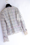 CHANEL 05S Pink Pastel Lesage Tweed Jacket 38 シャネル ピンク パステル ルサージュ デイジー 花 スパンコール ツイード ジャケット 即発