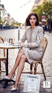 CHANEL 05S pink tweed women's jacket / シャネル レディース ピンク ツイード ジャケット