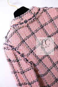 CHANEL 08PF Pink Ruffle Wool Cotton Lesage Tweed Jacket 36 シャネル ピンク フリル ウール コットン ルサージュ ツイード ジャケット 即発