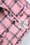 CHANEL 08PF Pink Ruffle Wool Cotton Lesage Tweed Jacket 36 シャネル ピンク フリル ウール コットン ルサージュ ツイード ジャケット 即発