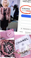 CHANEL 08PF Pink Ruffle Wool Cotton Lesage Tweed Jacket 36 シャネル ピンク フリル ウール コットン ルサージュ ツイード ジャケット 即発