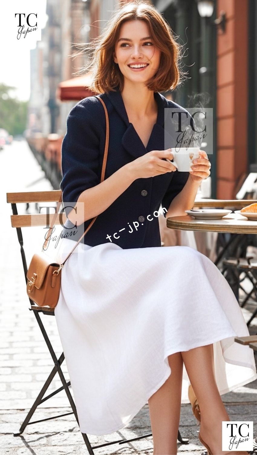 CHANEL 12C Black Round Neck Wool Rhinestone Buttons Jacket 36 38 シャネル ブラック ウール100% 襟なし ラインストーン ボタン ジャケット