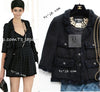 CHANEL 07S Black Fringe Cotton CC Buttons Tweed Jacket 38 シャネル ブラック フリンジ コットン ツイード ジャケット ココボタン 即発