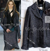 CHANEL 02A Black Metallic Wool Mohair Tweed Jacket 40 シャネル ブラック メタリック ブレザー ウール モヘア ツイード ジャケット 即発