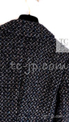 CHANEL 02A Black Metallic Wool Mohair Tweed Jacket 40 シャネル ブラック メタリック ブレザー ウール モヘア ツイード ジャケット 即発