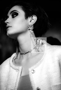 CHANEL 21PF Black CC Logo Metiers D’art Jacket 34 36 シャネル ブラック CC ロゴ メティエダール ジャケット 即発