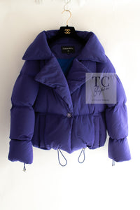 CHANEL 19A Violet Purple Down Jacket Coat 36 38 シャネル バイオレットパープル ダウン ジャケット コート 即発