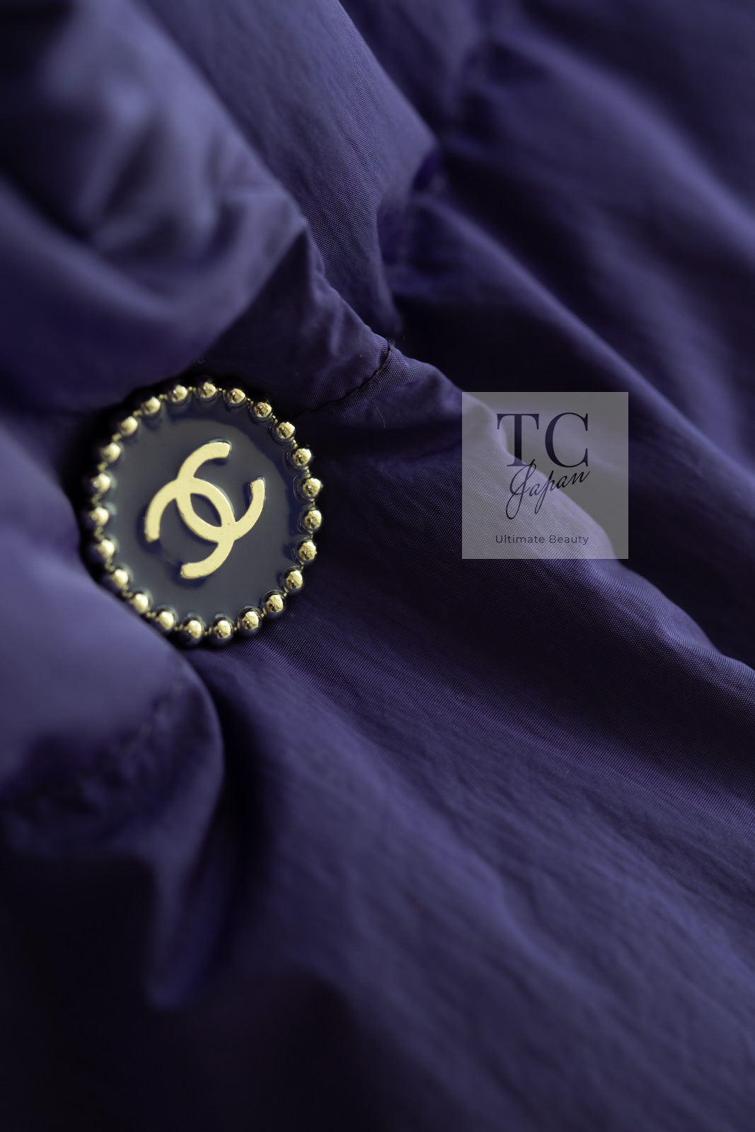 シャネル ダウン ジャケット CHANEL バイオレットパープル