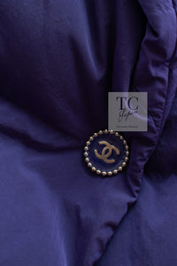 CHANEL 19A Violet Purple Down Jacket Coat 36 38 シャネル バイオレットパープル ダウン ジャケット コート 即発