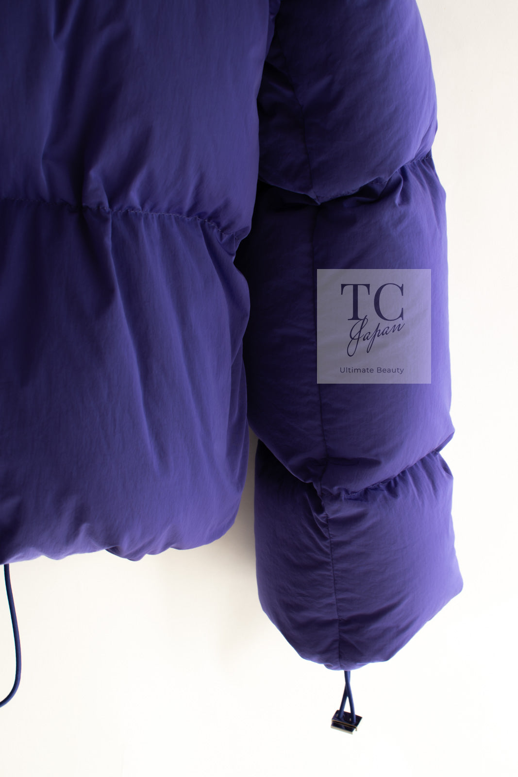 CHANELシャネルダウンコート36 濃紫 シャネル ダウン ジャケット CHANEL バイオレットパープル コート 19A