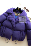 CHANEL 19A Violet Purple Down Jacket Coat 36 38 シャネル バイオレットパープル ダウン ジャケット コート 即発