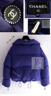 CHANEL 19A Violet Purple Down Jacket Coat 36 38 シャネル バイオレットパープル ダウン ジャケット コート 即発