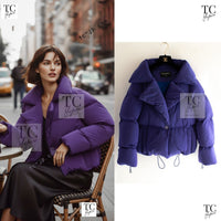 CHANEL 19A Violet Purple Down Jacket Coat 36 38 シャネル バイオレットパープル ダウン ジャケット コート 即発