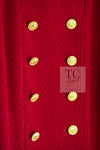 CHANEL 88A Vintage Red CC Gold Button Double Tweed Jacket 38 シャネル ヴィンテージ レッド CC ゴールド ボタン ダブル ツイード ジャケット 即発