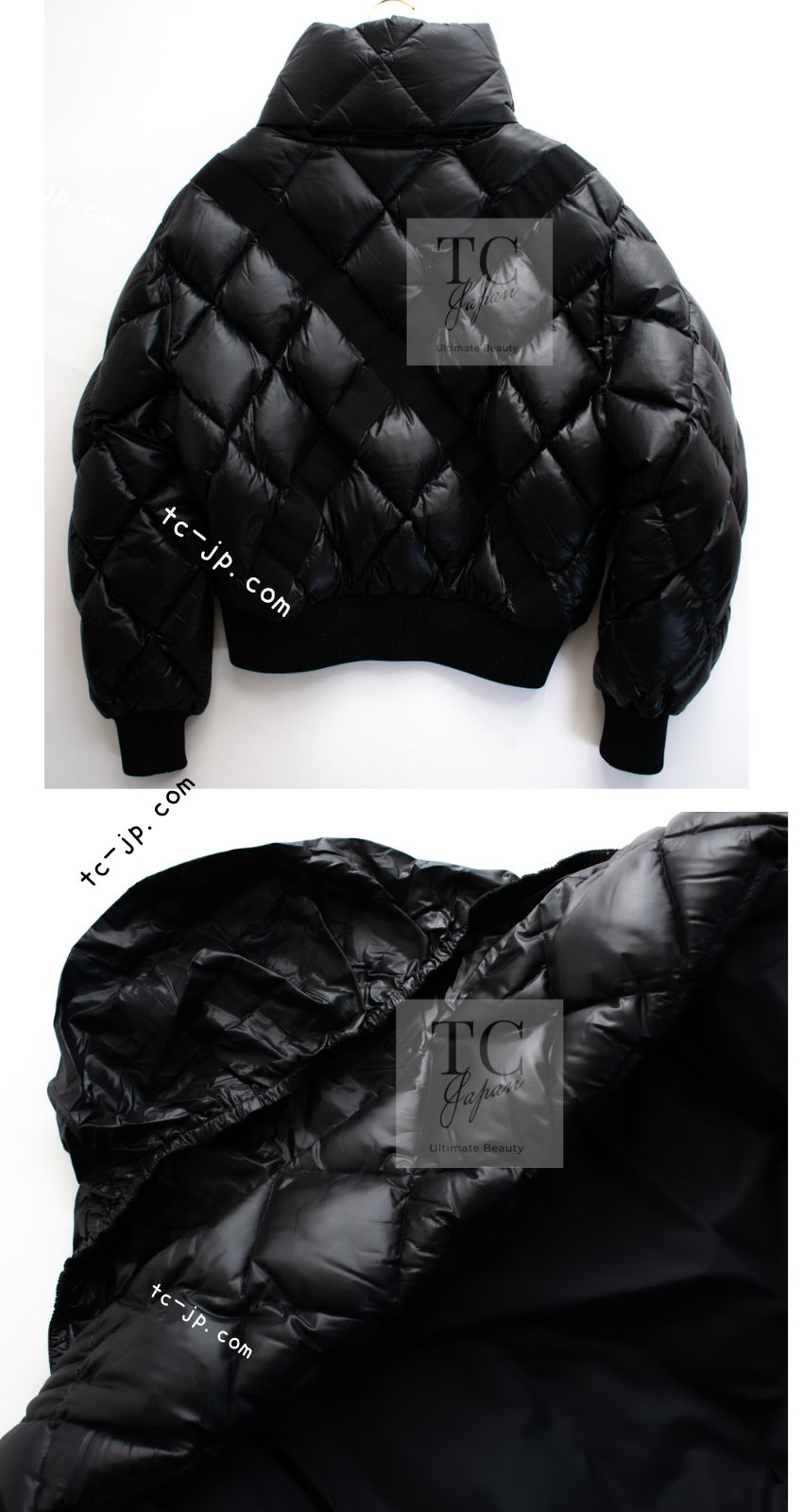 CHANEL 19N Black CC Logo Puffer Down Jacket Coat 36 38 シャネル ココ ネージュ ブラック  ココマーク フード付き ブルゾン ダウン ジャケット 即発