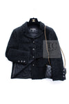 CHANEL 21C Black CC Logo Button Tweed Jacket 34 36 シャネル ブラック ココ ボタン CC ロゴ ツイード ジャケット