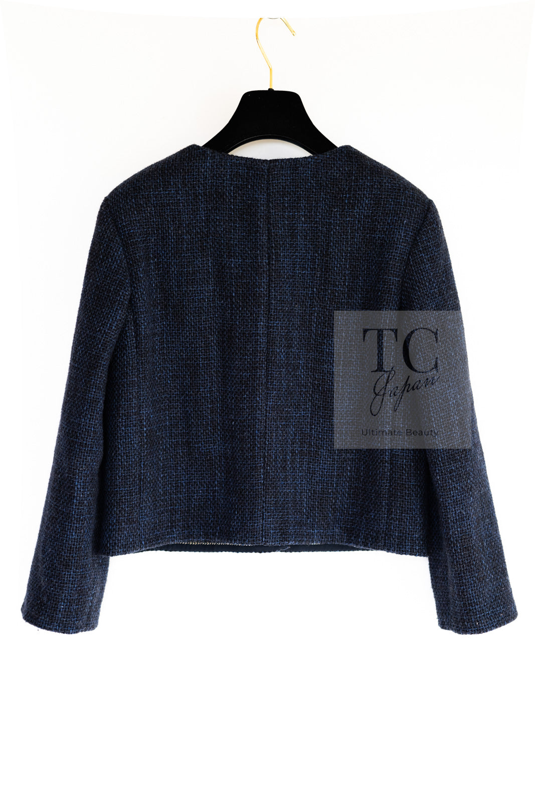 『CHANEL』シャネル　ネイビーツイード　ジャケット　ブラウス CHANEL シャネル セットアップ ツイード ジャケット＆スカート