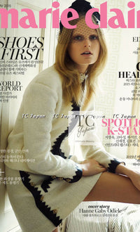 CHANEL 15PF Ivory Wool Mohair Leather Trim Skirt 44 シャネル アイボリー ウール モヘア レザートリム スカート 即発