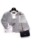 CHANEL 14C Black White Cropped Jacket CC Buttons 34 36 シャネル ブラック ホワイト クロップド ジャケット ココボタン 即発