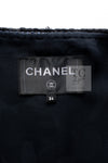 CHANEL 22PS Black Dark Navy Blue Lion Button Tweed Jacket 34 36 シャネル ブラック ダーク ネイビー ブルー ライオン ボタン ツイード ジャケット 即発