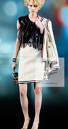 CHANEL 10PF Ivory Blade Trim Wool Tweed Jacket 38 シャネル アイボリー ブレイド トリム ウール ツイード ジャケット 即発