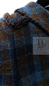 CHANEL 15A Blue Khaki Check Pattern Wool Tweed Jacket 38 シャネル  ブルー カーキ チェック柄 ウール ツイード ジャケット 即発