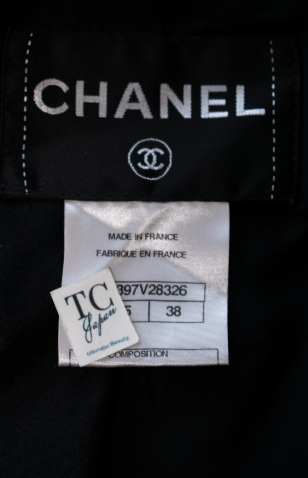 CHANEL 10A Black White Trim Wool Knit Jacket Coat 38 シャネル ブラック ホワイト トリム ウール ニット ジャケット コート 即発