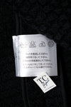 CHANEL 10A Black White Trim Wool Knit Jacket Coat 38 シャネル ブラック ホワイト トリム ウール ニット ジャケット コート 即発