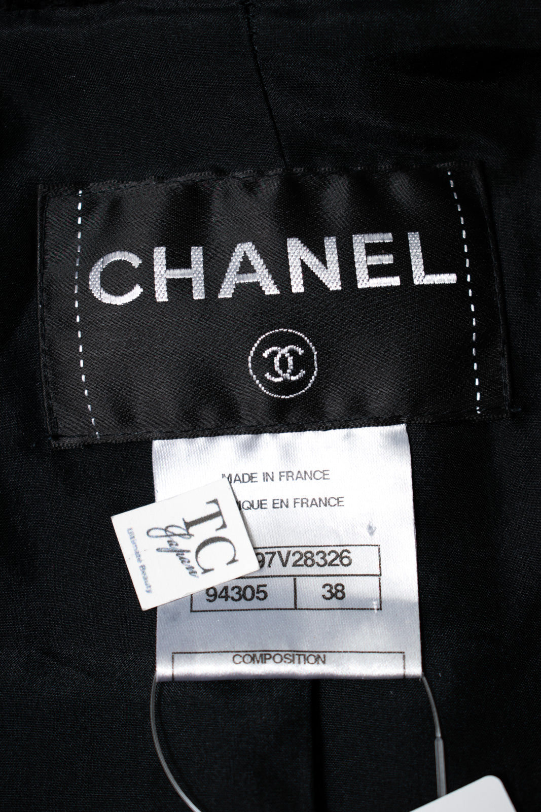 CHANEL 10A Black White Trim Wool Knit Jacket Coat 38 シャネル ブラック ホワイト トリム ウール ニット ジャケット コート 即発