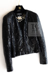 CHANEL 03C Black Sequin Glitter Jacket 36 38 シャネル ブラック スパンコール グリッター ジャケット 即発