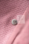 CHANEL 22A Pink Wool 100% Double Tweed Jacket 44 46 シャネル ピンク ウール 100% ダブル ツイード ジャケット 即発