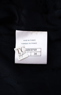 CHANEL 18PA Dark Navy Red Ivory Tricolor Braid Trim Wool Tweed Jacket Coat 34 36 | UK