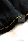 CHANEL 10C Black Gold Line Trim Wool Jacket 42 シャネル ブラック ゴールド ライン トリム ウール ジャケット 即発