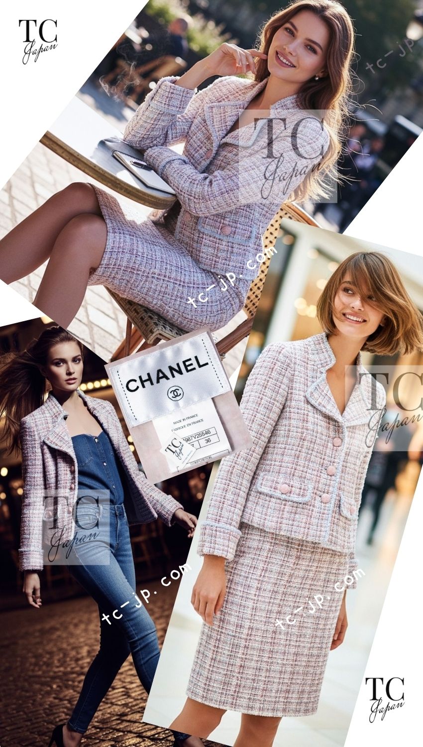 CHANEL 13C Rose Garden Lesage Pink Jacket 36 38 シャネル ローズガーデン ルサージュ ピンク ジャケット 即発 - TC JAPAN