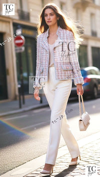 CHANEL 13C Rose Garden Lesage Pink Jacket 36 38 シャネル ローズガーデン ルサージュ ピンク ジャケット 即発 - TC JAPAN