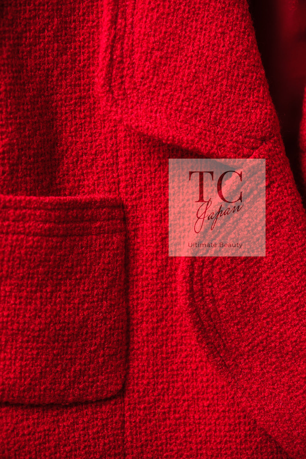 シャネル ジャケット コート CHANEL ダイアナ王妃 レッド