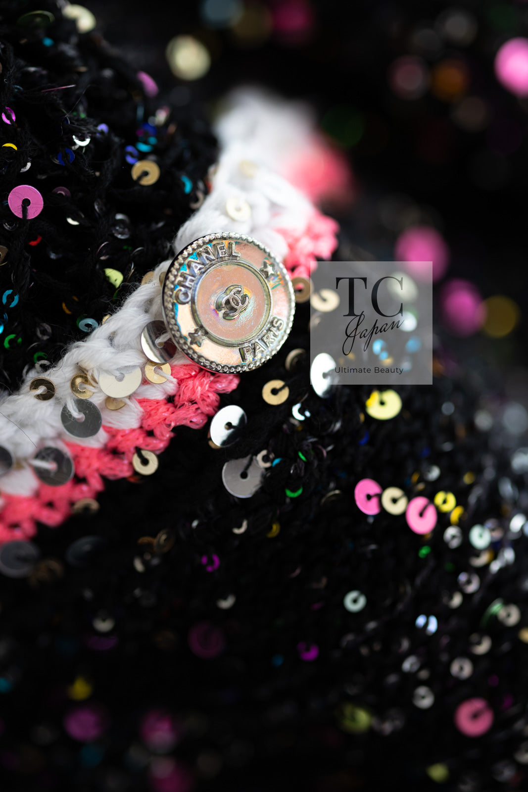 【CHANEL】ライトジャケット　カーディガン　ブラック　金ボタン 金ボタンジャケット風ニットカーディガン - ベルーナ【公式】